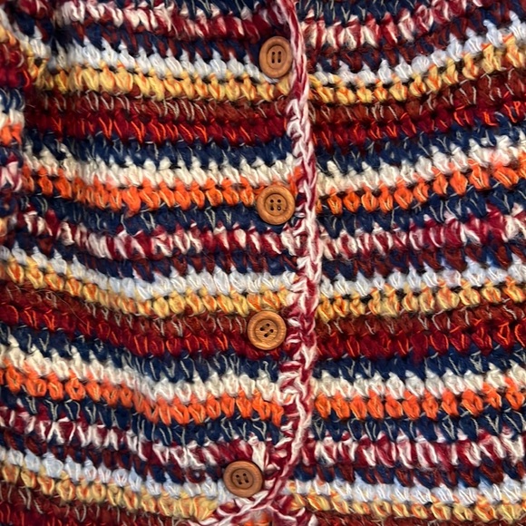 Multi color button down sweater - Picture 4 of 8